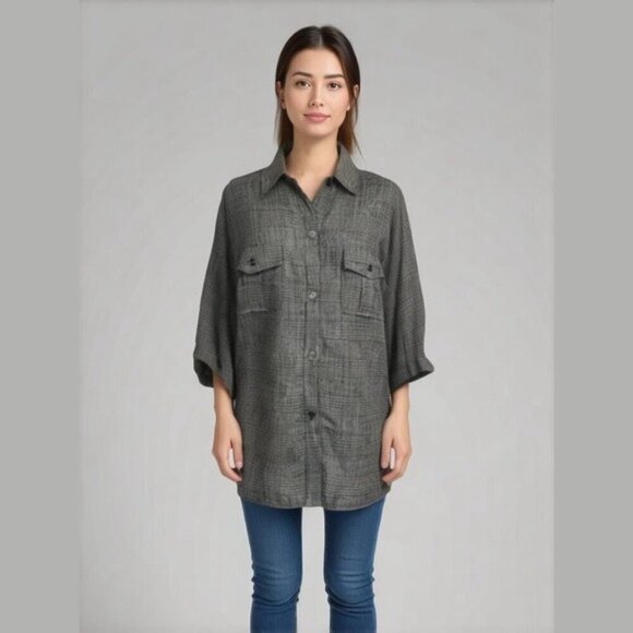 Vintage Tommy Hilfiger Button Up Shirt Top Medium - Picture 1 of 10